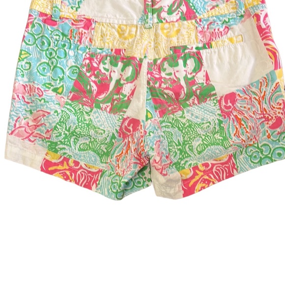 Lilly Pulitzer Callahan Shorts in Multi State Patchwork Print - 0 - Picture 6 of 12